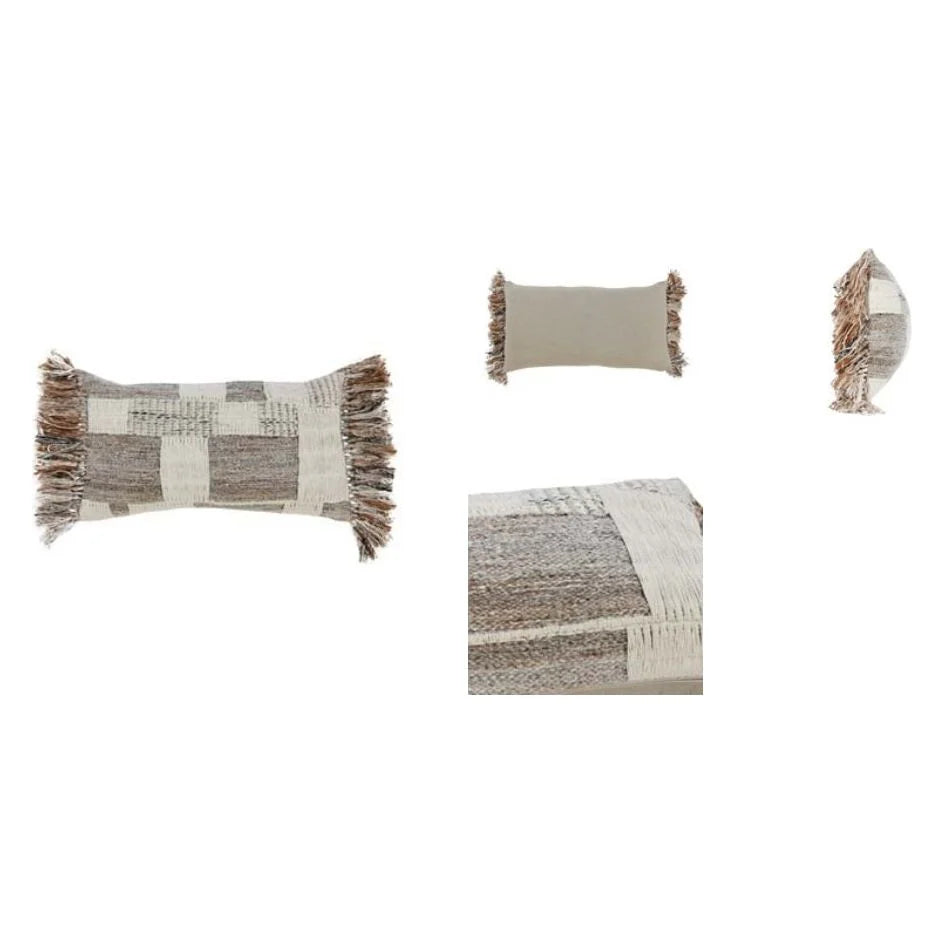 Patchwork Ivory Natural Pillow