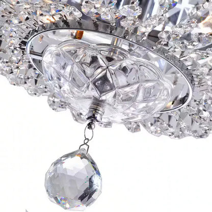 12 in. 3-Light Chrome Flush Mount