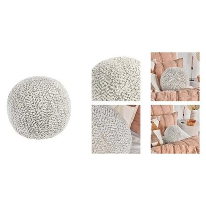 Ivory Natural Round Pillow