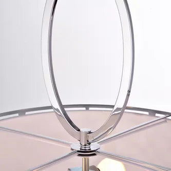 3-Light Chrome Drum Chandelier