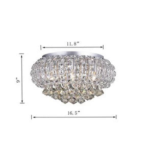 16.5-in Silver Metal Ceiling Light Mount