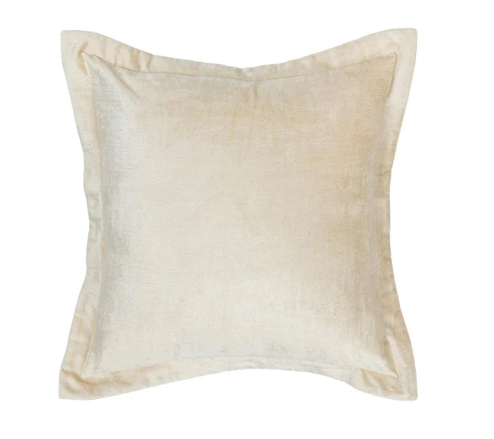 White suede pillow