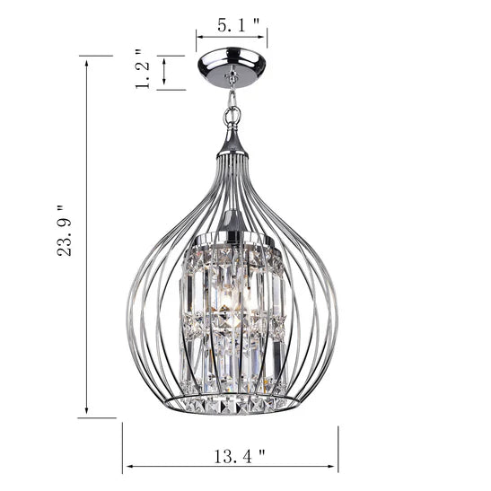 3-Light Foyer Semi Flush Mount