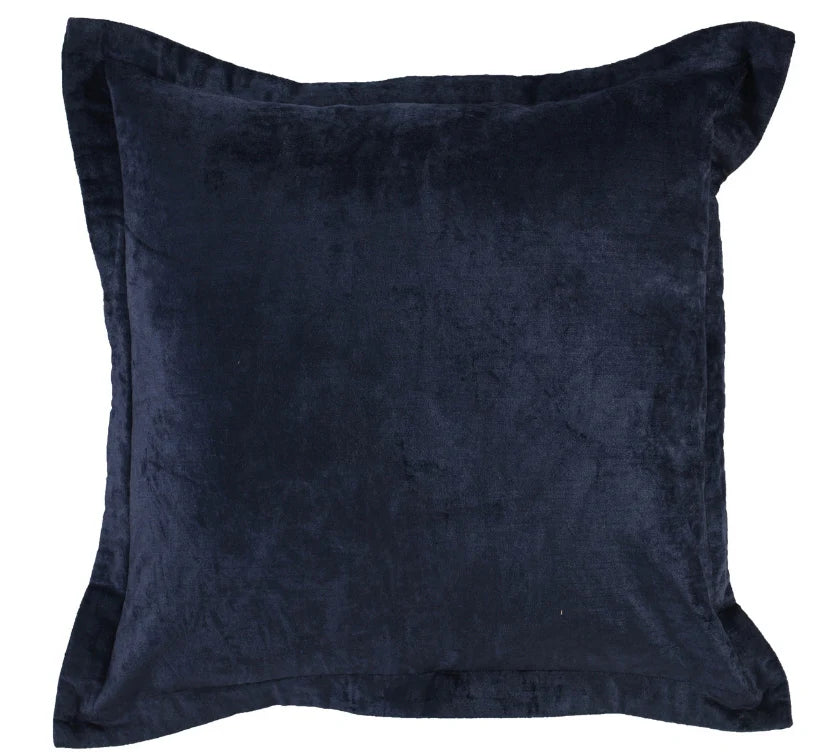 Dark blue velvet pillow