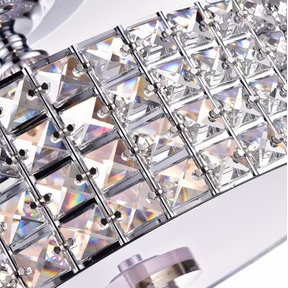14.9-in Chrome Metal Ceiling Light Mount