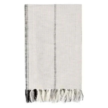 Ivory Gray Throw