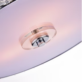14.9-in Chrome Metal Ceiling Light Mount